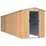  Vrtno spremište svjetlosmeđe 192x772x223 cm pocinčani čelik | Eponuda.ba