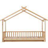Lumor Izvlečna postelja - postelja v obliki hiške za otroke 90(180)x200 cm iz masivnega lesa - naravna, (22155793) | Shoptok.si