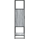 vidaXL Visoka ploča siva Sonoma 68x35x139 cm Konstruirano drvo i metal | shoptok.hr