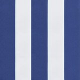  Jastuci za vrtnu klupu 2 kom plavo-bijeli prugasti 200x50x7 cm | shoptok.hr
