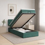  Podesivi krevet s madracem Tamnozelena 80 x 200 cm Baršun | shoptok.hr