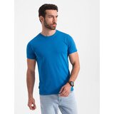 Ombre Men's classic cotton BASIC T-shirt - blue | Shoptok.si