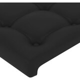  Uzglavlje crno 144 x 5 x 78/88 cm od umjetne kože | shoptok.hr