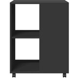 vidaXL Bočni stolić s kotačima crni 55x60x78 cm konstruirano drvo | shoptok.hr