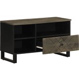 Maison Chic TV omarica - TV enota - Televizijska omarica črna 80x33x46 cm trden mangov les, (21699239) Cene