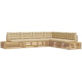  7 pcs Set vanjskih sofa Poliester Bijela | Eponuda.ba