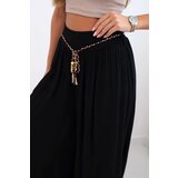 Kesi Włoski Women's wide-leg viscose trousers black | shoptok.hr