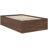  Krevetna konstrukcija s uzglavljem Smeđi hrast 135 x 190 cm | shoptok.hr