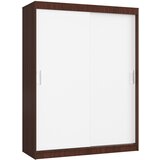 AKORD Mono Garderobna Omara Z Drsnimi Vrati, Wenge/Bela, (5000331589) Cene