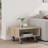  Stolić sa kotačima Sonoma hrast 50 x 50 x 30 cm | shoptok.hr