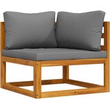  Modularna kutna sofa i tamnosivi jastuci masivno bagremovo drvo | shoptok.hr