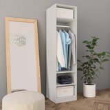 The Living Store Garderobna omara bela 50x50x200 cm iverna plošča - Garderobna Omara, (21419679) Cene