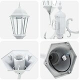  Vrtno svjetlo Bijelo 57 x 49 x 241 cm Aluminij i staklo | shoptok.hr