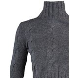 Trendyol Anthracite Crop Braided Knitwear Sweater | shoptok.hr
