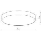 Brilagi stropna svetiljka clare 5xE27/24W/230V, prečnika 60 cm, bež | Eponuda.com