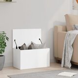  Kutija za pohranu bijela 60 x 35 x 35 cm od konstruiranog drva | shoptok.hr