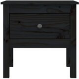  Bočni stolić crni 50x50x49 cm od masivne borovine | Eponuda.com