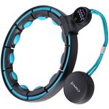  Hhm17 hula hop crno/tirkizni magnetni s utegom + brojačem hms | shoptok.hr