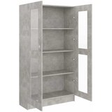  Vitrina siva boja betona 82,5 x 30,5 x 150 cm konstruirano drvo | Eponuda.com