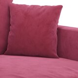 4-dijelni set sofa s jastucima crvena boja vina baršunasti | Eponuda.ba
