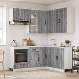  Kuhinjska jedinica LUCCA 8 pcs Siva Sonoma Konstruirano drvo Cijene