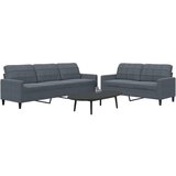 vidaXL 2-dijelni set sofa s jastucima tamnosivi baršunasti | shoptok.hr