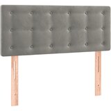  LED uzglavlje svjetlosivo 100x5x78/88 cm baršunasto | shoptok.hr