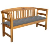 The Living Store Vrtna klop z blazino 157 cm trden akacijev les - Vrtna Klop, (21468347) | Shoptok.si