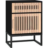 vidaXL Noćni ormarić crni 40x30x55 5 cm konstruirano drvo i željezo | shoptok.hr
