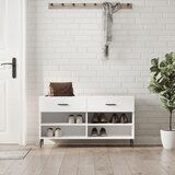 vidaXL Klupa za cipele sjajna bijela 102x35x55 cm konstruirano drvo Cijene