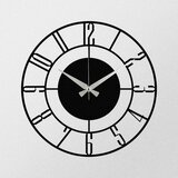 Wallity Enzoclock - S011 Black Decorative Metal Wall Clock OŠTEĆENO Cene