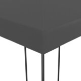  Vrtni šator s LED svjetlosnim trakama 3 x 3 m antracit | shoptok.hr