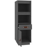  Visoka komoda siva 34 x 40 x 108,5 cm od masivne borovine | Eponuda.com