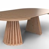 Bessagi Home Raztegljiva Miza Ennio, 120-200x120, Barva Hrasta | Shoptok.si