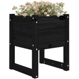 vidaXL Sadilica crna 40 x 40 x 52,5 cm od masivne borovine | shoptok.hr