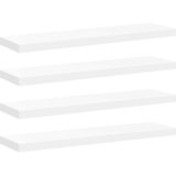  Plutajuće zidne police 4 kom bijele 90 x 23,5 x 3,8 cm MDF | shoptok.hr