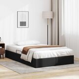  Otomanski krevet s pohranom Crna 120 x 190 cm Lažna koža | shoptok.hr
