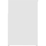  Klupa za cipele bijela 80 x 30 x 45 cm od konstruiranog drva | shoptok.hr