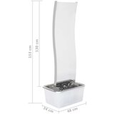  Fontana s crpkom od nehrđajućeg čelika 130 cm zakrivljena | shoptok.hr