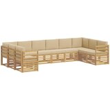  Sekcijska garnitura 10 pcs Bijela i bež 363 x 185,5 x 73 cm | shoptok.hr