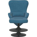 Jaja Stolica s Pufom with Footstool Plava Baršun | shoptok.hr
