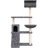  Penjalica za mačke sa stupovima za grebanje tamnosiva 131 cm | shoptok.hr