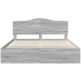  Okvir za krevet s uzglavljem Siva Sonoma 200 x 200 cm | shoptok.hr