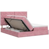  Krevet s od storage s uzglavljem Ružičasta 180 x 200 cm Baršun | shoptok.hr
