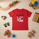  mini maus sa imenom - dečija majica crvena Cene