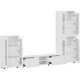  Set TV komoda FLORIN 3 kom. Visoki sjaj bijela | shoptok.hr