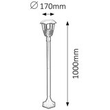 Rabalux marseille spoljna podna lampa E27 60W IP44 spoljna rasveta | ePonuda.com