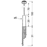  Luster na sajli DUERO 1xGU10/3W/230V | Eponuda.com