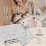 Interbaby set dekica Bubble i tješlica Bear Grey | shoptok.hr
