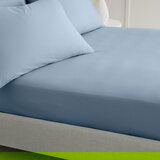 Bianca Modra napenjalna rjuha iz bombažnega perkala 90x190 cm Cotton Percale – | Shoptok.si